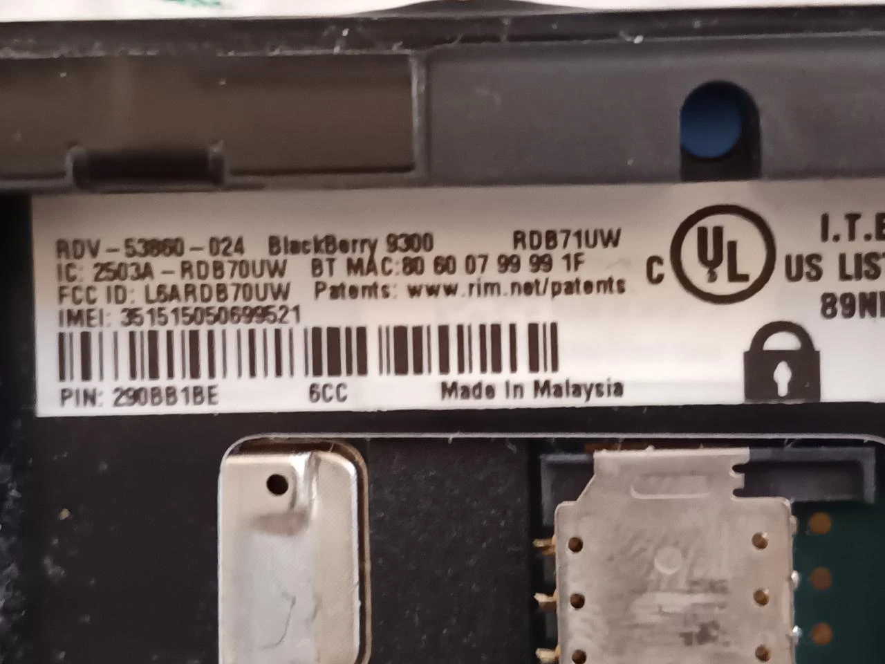 🏷️ BlackBerry Curve 3G 9300 - Black for parts or collection – photo 4